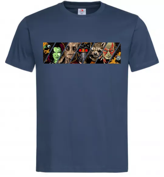 Мужская футболка Комікс вартові галактики Темно-синий фото