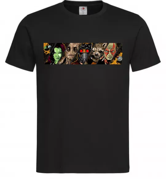 Мужская футболка Комікс вартові галактики Черный фото