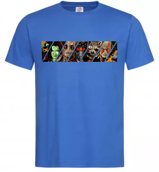 Мужская футболка Комікс вартові галактики Ярко-синий фото