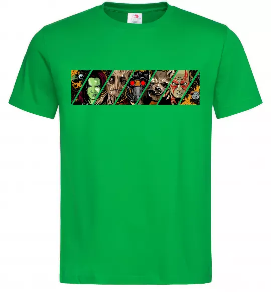 Мужская футболка Комікс вартові галактики Зеленый фото