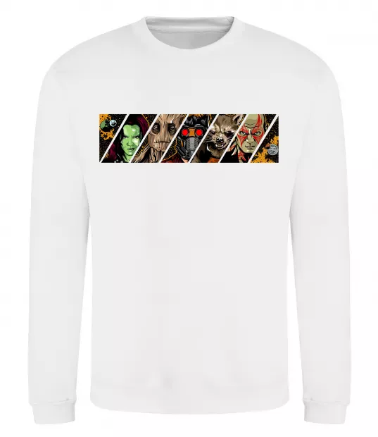 Свитшот Комікс вартові галактики Белый фото