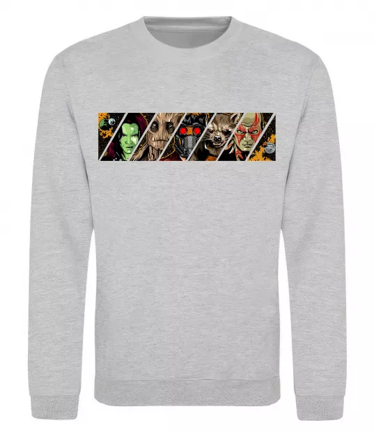 Свитшот Комікс вартові галактики Серый меланж фото