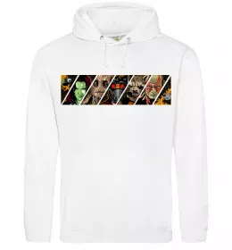 Чоловіча толстовка (худі) Комікс вартові галактики Білий фото