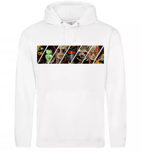 Жіноча толстовка (худі) Комікс вартові галактики Білий фото