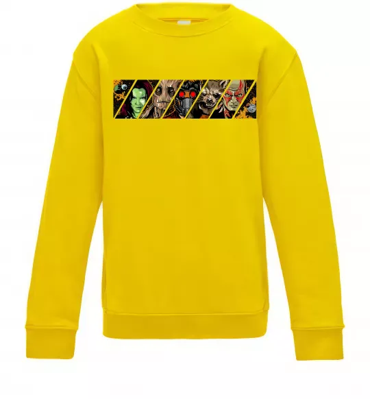 Детский Свитшот Комікс вартові галактики Солнечно желтый фото