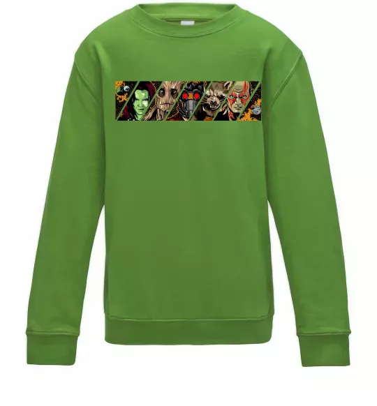 Детский Свитшот Комікс вартові галактики Лаймовый фото