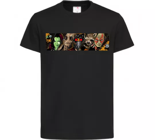 Детская футболка Комікс вартові галактики Черный фото