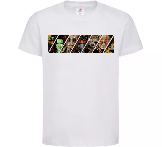 Детская футболка Комікс вартові галактики Белый фото