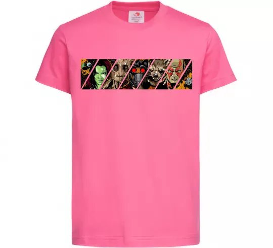 Детская футболка Комікс вартові галактики Ярко-розовый фото