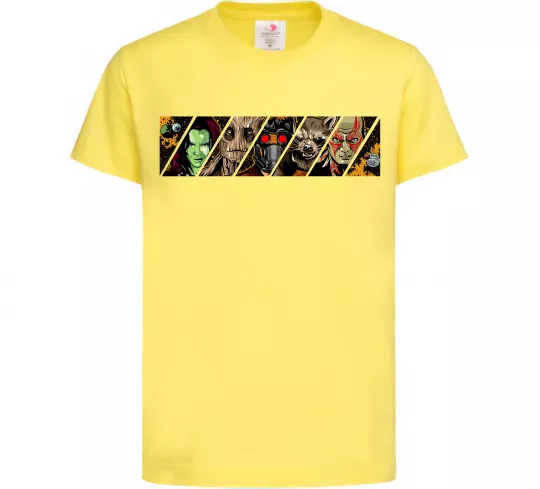 Детская футболка Комікс вартові галактики Лимонный фото