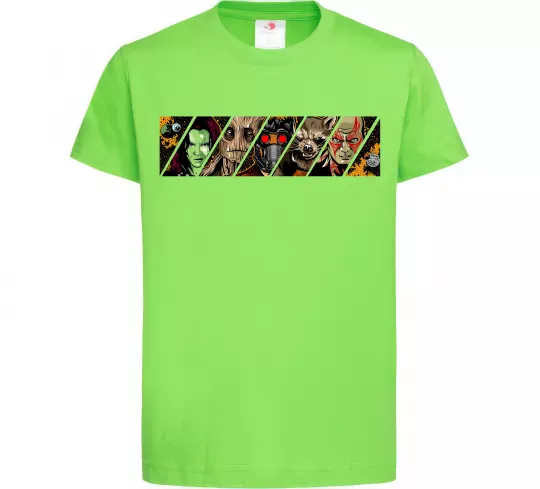 Детская футболка Комікс вартові галактики Лаймовый фото