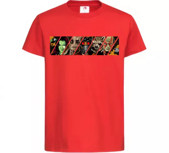 Детская футболка Комікс вартові галактики Красный фото