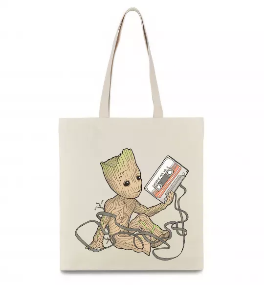 Эко-сумка Грут з касетою Бежевый фото