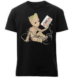 Чоловіча преміум футболка Грут з касетою