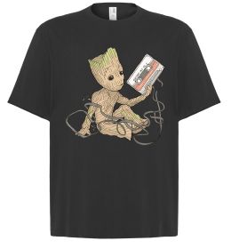 Футболка Оверсайз Грут з касетою