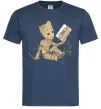 Мужская футболка Грут з касетою Темно-синий фото