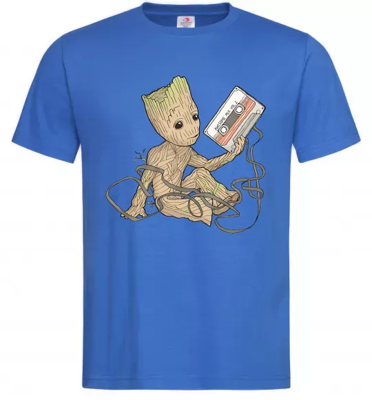 Мужская футболка Грут з касетою Ярко-синий фото