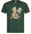 Мужская футболка Грут з касетою Темно-зеленый фото