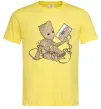 Мужская футболка Грут з касетою Лимонный фото