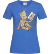 Женская футболка Грут з касетою Ярко-синий фото
