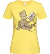 Женская футболка Грут з касетою Лимонный фото