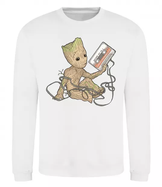 Свитшот Грут з касетою Белый фото