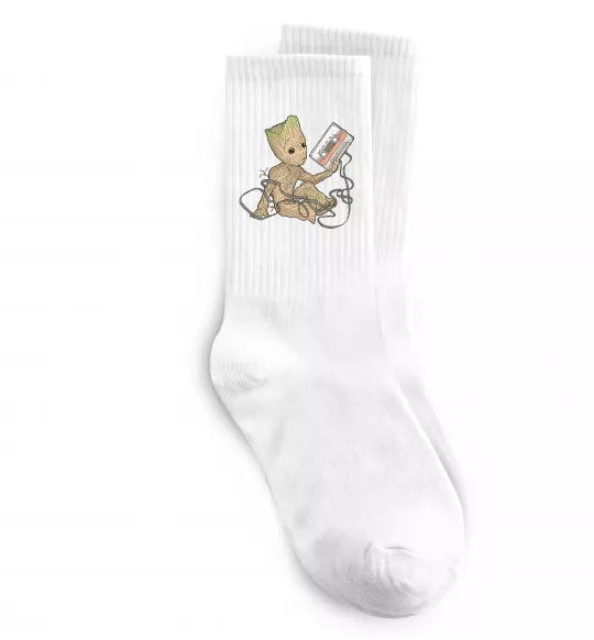 Носки Грут з касетою Белый фото