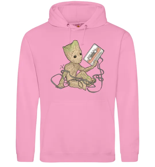 Чоловіча толстовка (худі) Грут з касетою Рожевий фото