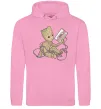 Женская толстовка (худи) Грут з касетою Розовый фото