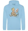 Женская толстовка (худи) Грут з касетою Голубой фото