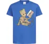 Дитяча футболка Грут з касетою Яскраво-синій фото