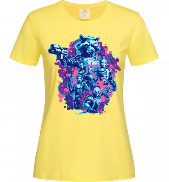 Женская футболка Вартові галактики постер Лимонный фото
