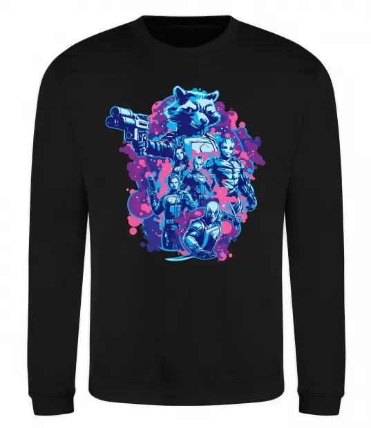 Свитшот Вартові галактики постер Черный фото