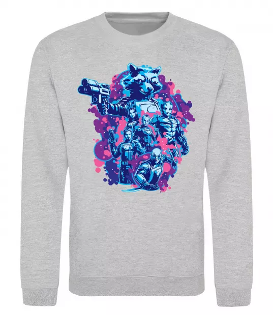 Свитшот Вартові галактики постер Серый меланж фото