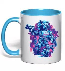 Чашка з кольоровою ручкою