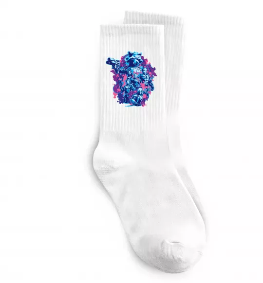 Носки Вартові галактики постер Белый фото