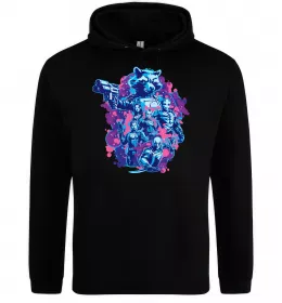 Чоловіча толстовка (худі) Вартові галактики постер Чорний фото