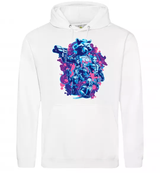 Жіноча толстовка (худі) Вартові галактики постер Білий фото