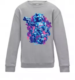 Дитячий світшот Save the galaxy Грут Сірий меланж фото