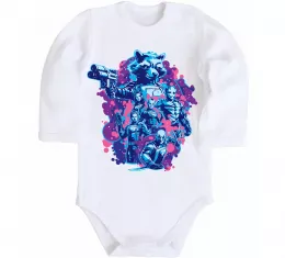 Детский боди Вартові галактики постер Белый фото