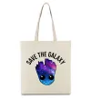 Еко-сумка Save the galaxy Грут Бежевий фото