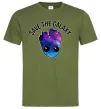 Чоловіча футболка Save the galaxy Грут Оливковий фото