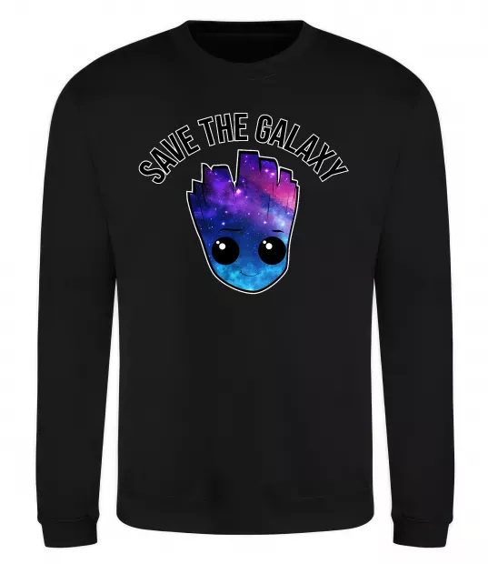 Світшот Save the galaxy Грут Чорний фото