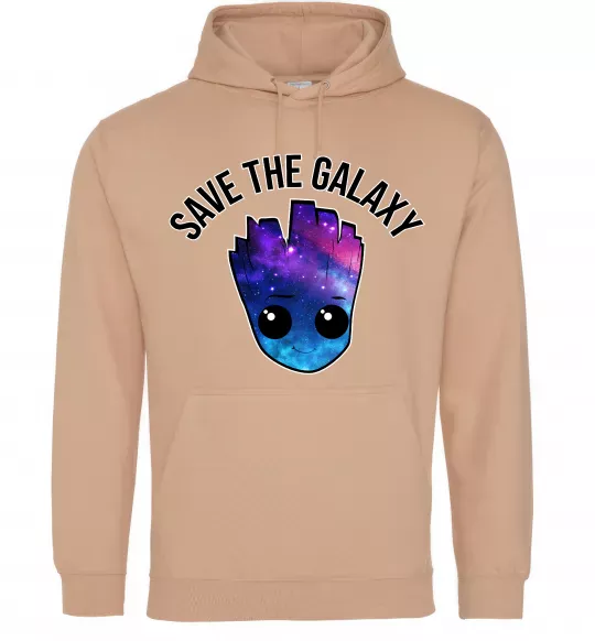 Жіноча толстовка (худі) Save the galaxy Грут Пісочний фото