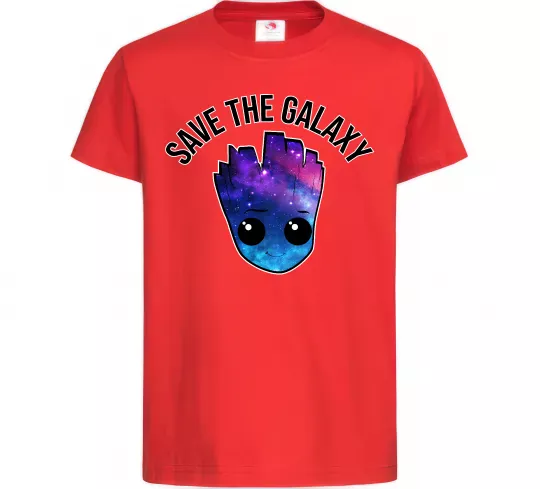 Дитяча футболка Save the galaxy Грут Червоний фото