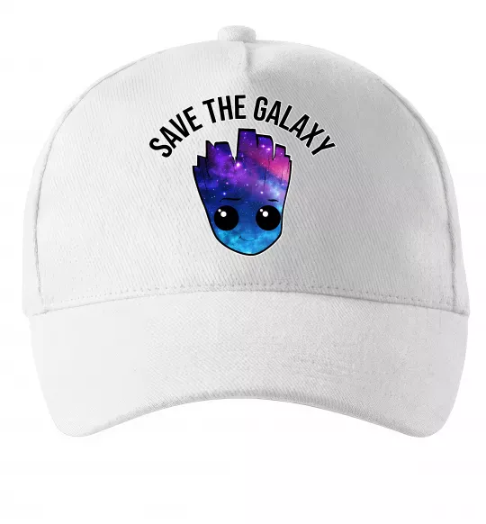 Кепка Save the galaxy Грут Білий фото