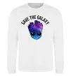 Свитшот Save the galaxy Грут Белый фото
