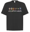 Футболка Оверсайз Guardians мультяшні Черный фото
