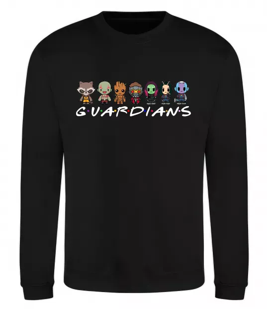 Свитшот Guardians мультяшні Черный фото