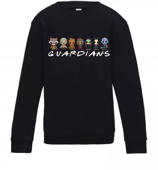 Детский Свитшот Guardians мультяшні Черный фото
